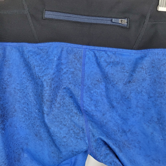 ATHLETA Speed Sonar Galaxy Leggings Size XS Blue Orange Yoga Athletic Workout - Picture 7 of 10